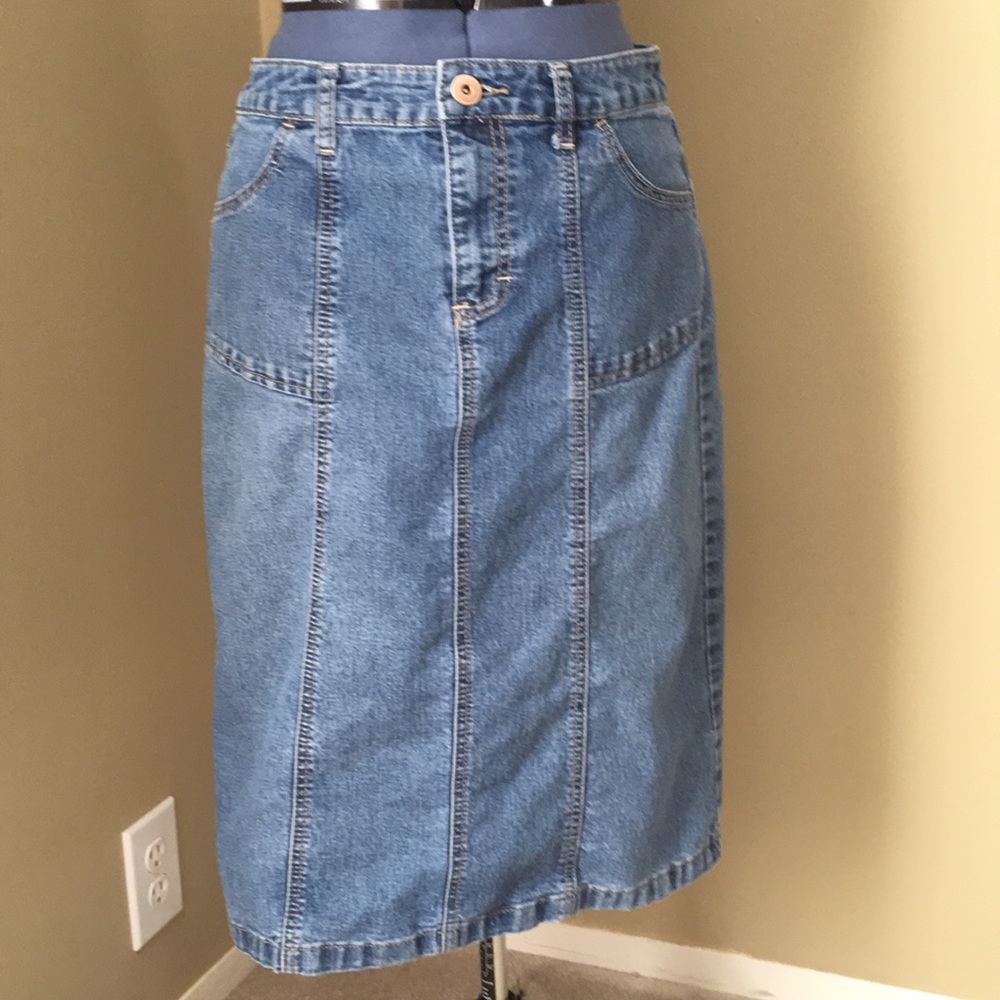 Denim Midi Skirt Christopher Banks 4